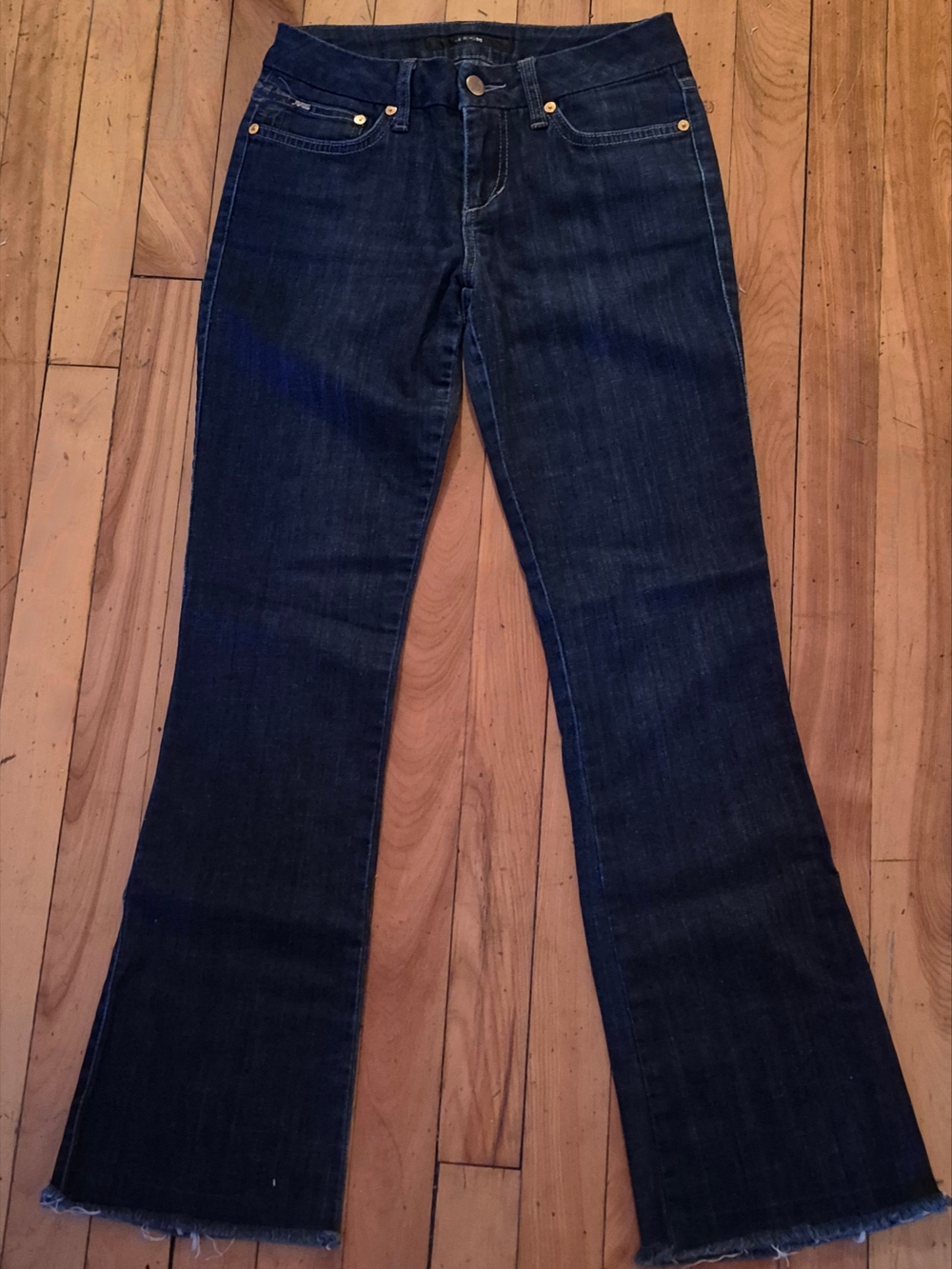 Joe's Jeans Honey Fit Bootcut Jeans Women's 25x27 Dark Wash Stretch Raw Hem